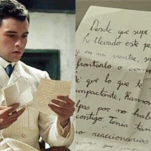 Curro scopre chi è sua padre dalla lettera di Ramona .